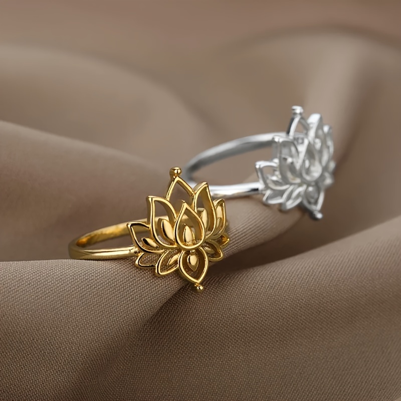 Lotus Ring for Women, Vacation, Parties, Wedding, Anniversary
